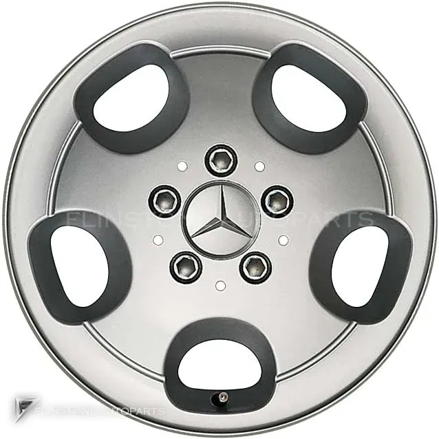 ล้อแท้นำเข้า Mercedes-Benz 5 Hole ขอบ 15 นิ้ว รุ่น 638-15 สี Standard Silver