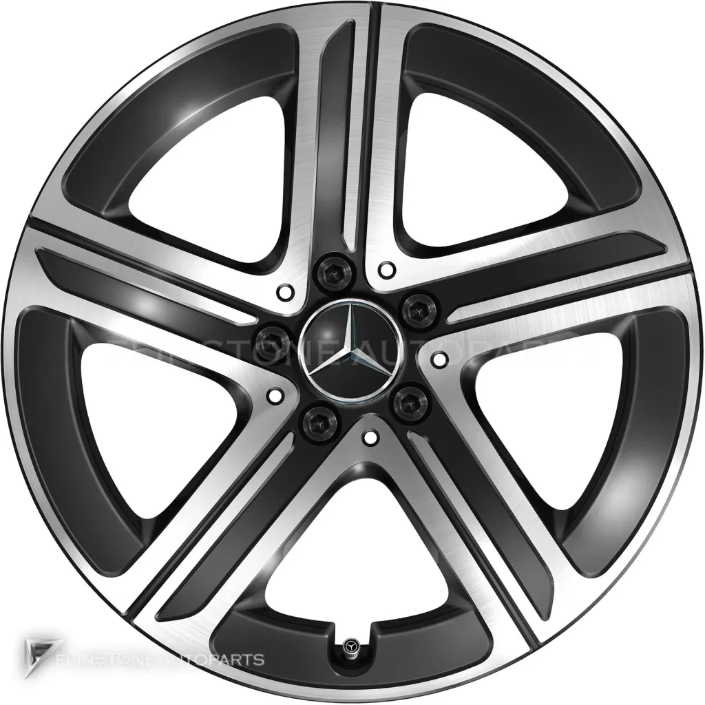 ล้อแท้นำเข้า Mercedes-Benz 5 Spoke Aero ขอบ 18 นิ้ว รุ่น 254-18 สี Gloss Back with High Sheen