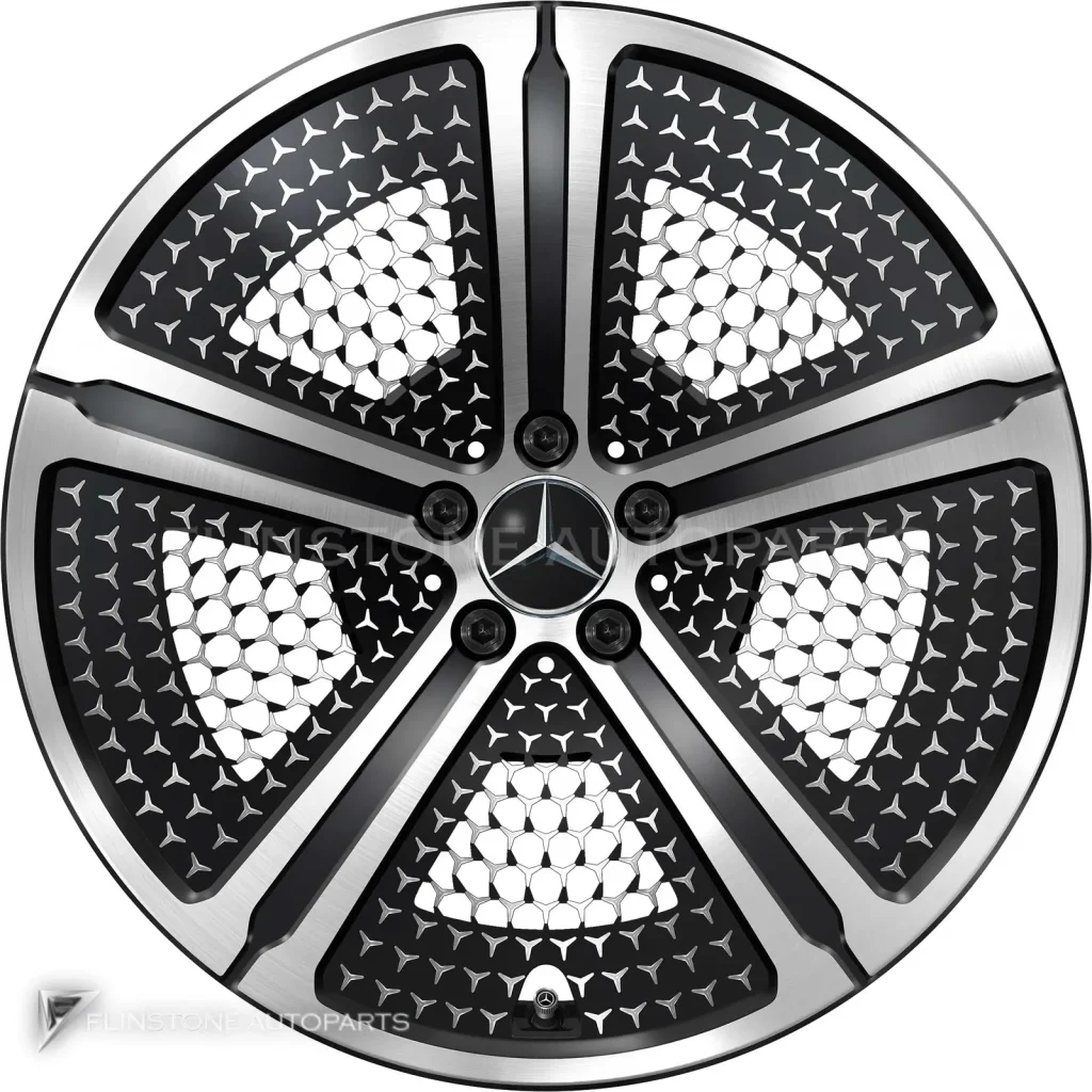 ล้อแท้นำเข้า Mercedes-Benz 5 Spoke Aero ขอบ 21 นิ้ว รุ่น 296-21 สี Gloss Back with High Sheen