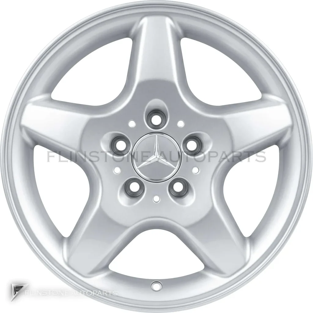 ล้อแท้นำเข้า Mercedes-Benz 5 Spoke ขอบ 16 นิ้ว รุ่น 163-16 สี Standard Silver