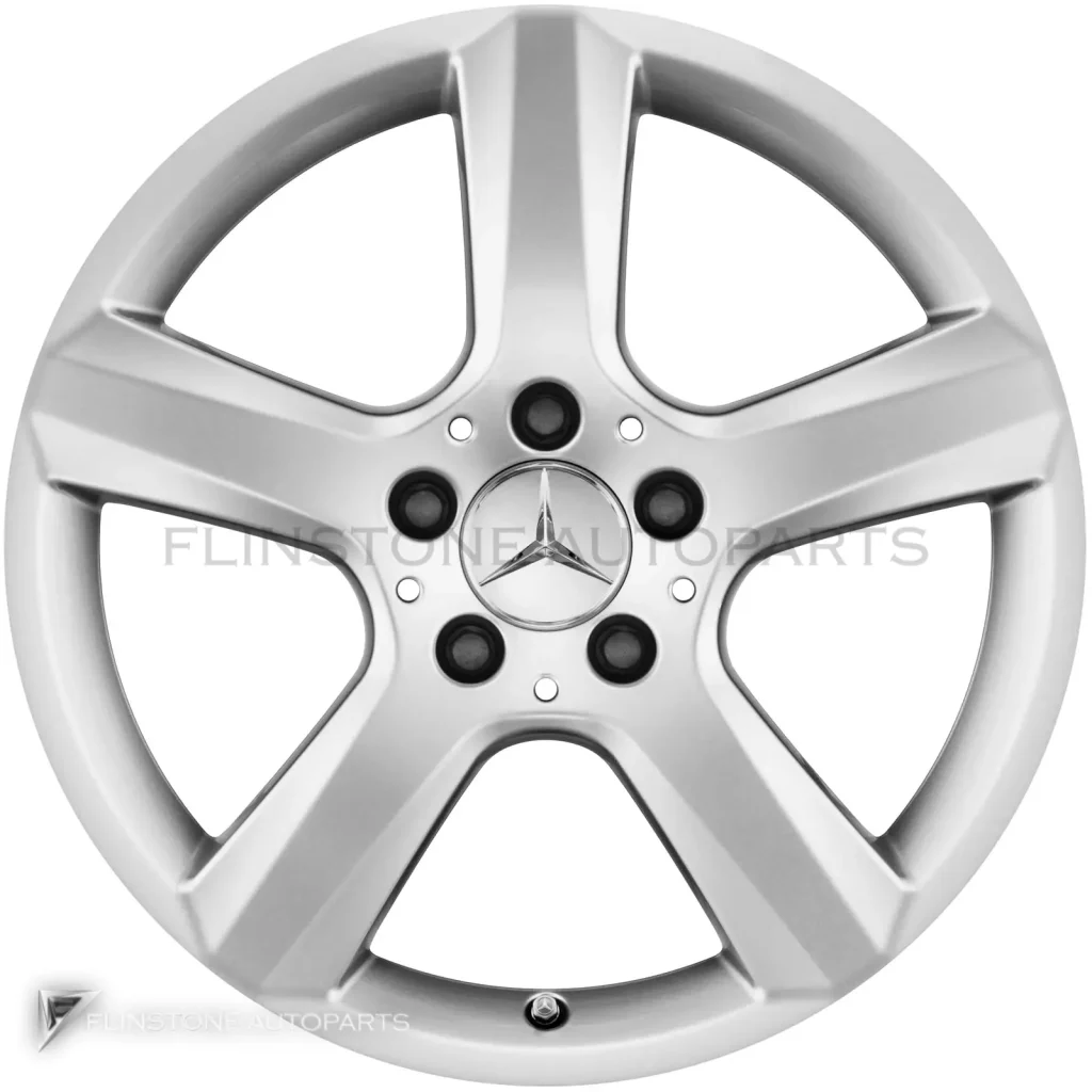 ล้อแท้นำเข้า Mercedes-Benz 5 Spoke ขอบ 16 นิ้ว รุ่น 172-16 สี Titanium Silver