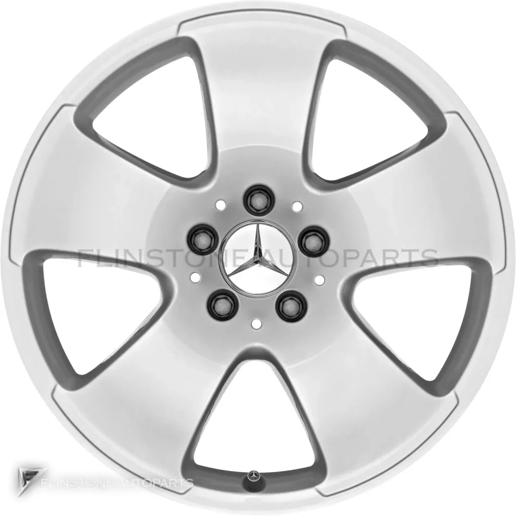 ล้อแท้นำเข้า Mercedes-Benz 5 Spoke ขอบ 17 นิ้ว รุ่น 221-17 สี Titanium Silver