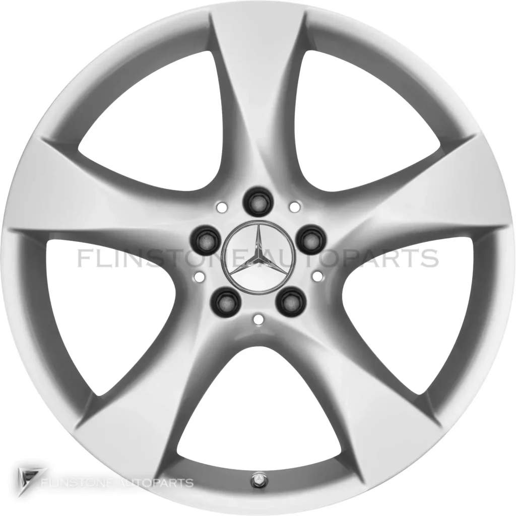 ล้อแท้นำเข้า Mercedes-Benz 5 Spoke ขอบ 19 นิ้ว รุ่น 215-19 สี Titanium Silver