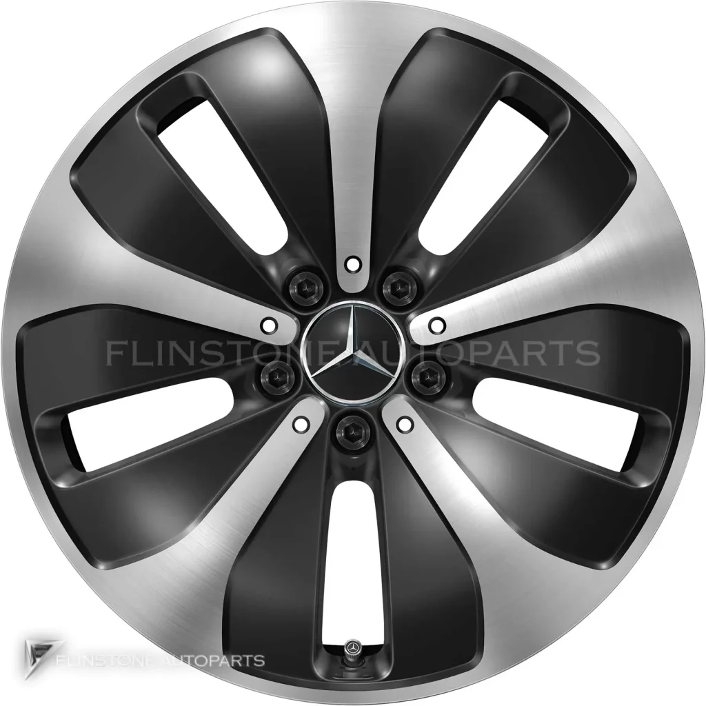 ล้อแท้นำเข้า Mercedes-Benz 5 Spoke ขอบ 18 นิ้ว รุ่น 447-18 สี Gloss Back with High Sheen