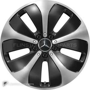 Genuine Wheels Mercedes-Benz 5 Spoke trim 18 inch model 447-18 Colour Gloss Back with High Sheen