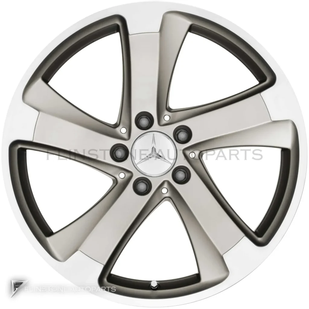 ล้อแท้นำเข้า Mercedes-Benz 5 Spoke ขอบ 18 นิ้ว รุ่น 231-18 สี Satin Silver