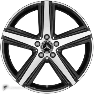 ล้อแท้ Mercedes-Benz 5 Spoke ขอบ 19 นิ้ว รุ่น 177-19 สี Gloss Black with High Sheen