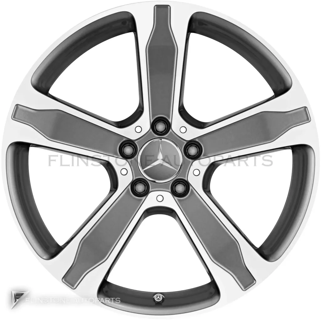 ล้อแท้นำเข้า Mercedes-Benz 5 Spoke ขอบ 19 นิ้ว รุ่น 156-19 สี Tremolite Metallic with High Sheen