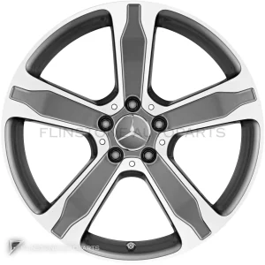 ล้อแท้ Mercedes-Benz 5 Spoke ขอบ 19 นิ้ว รุ่น 156-19 สี Tremolite Metallic with High Sheen