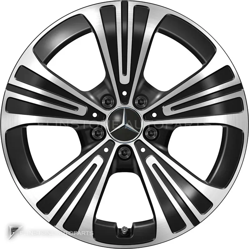 ล้อแท้นำเข้า Mercedes-Benz 5 Spoke ขอบ 18 นิ้ว รุ่น 214-18 สี Gloss Back with High Sheen