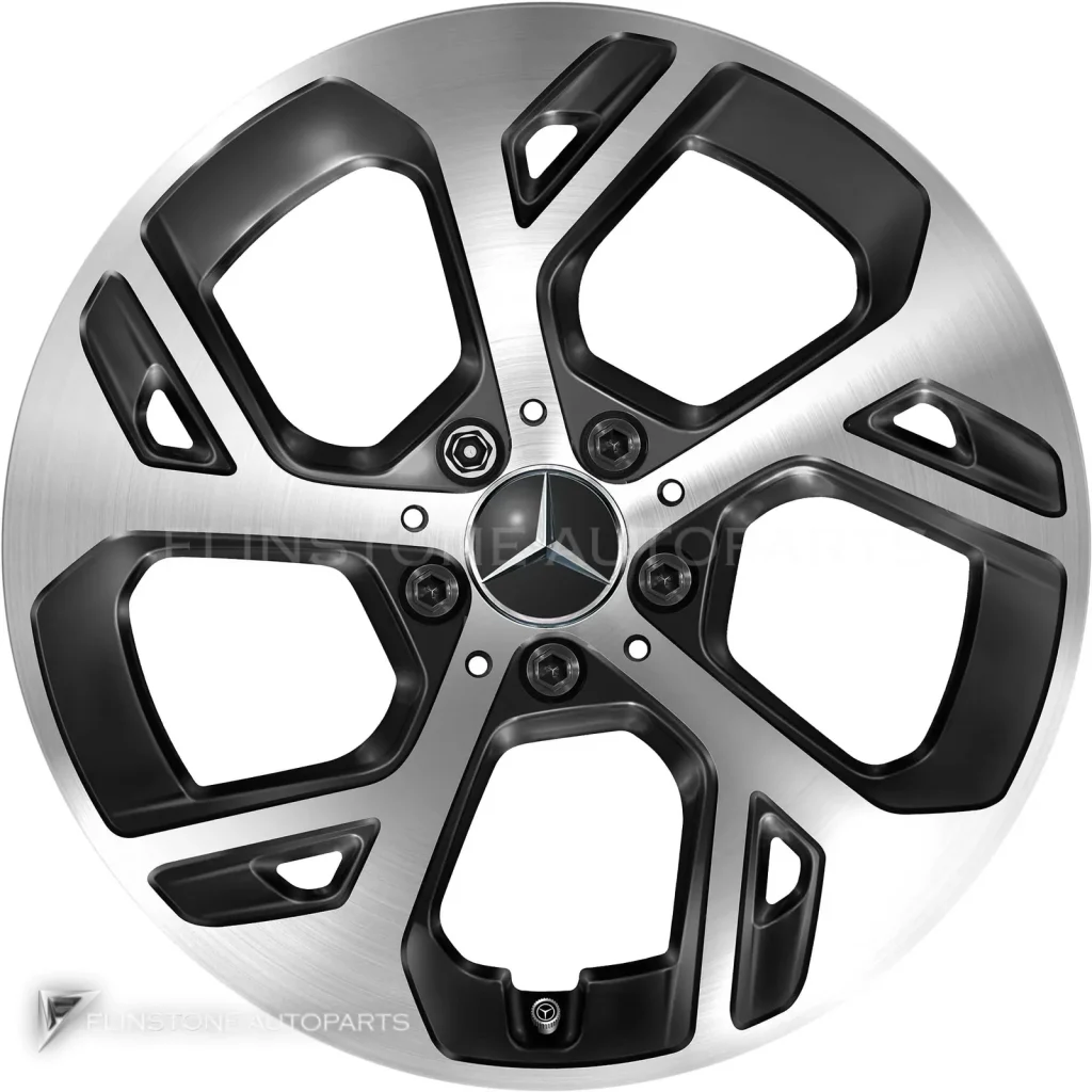ล้อแท้นำเข้า Mercedes-Benz 5 Spoke ขอบ 18 นิ้ว รุ่น 254-18 สี Gloss Back with High Sheen