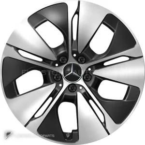 ล้อแท้ Mercedes-Benz 5 Spoke ขอบ 19 นิ้ว รุ่น 214-19 สี Gloss Back with High Sheen