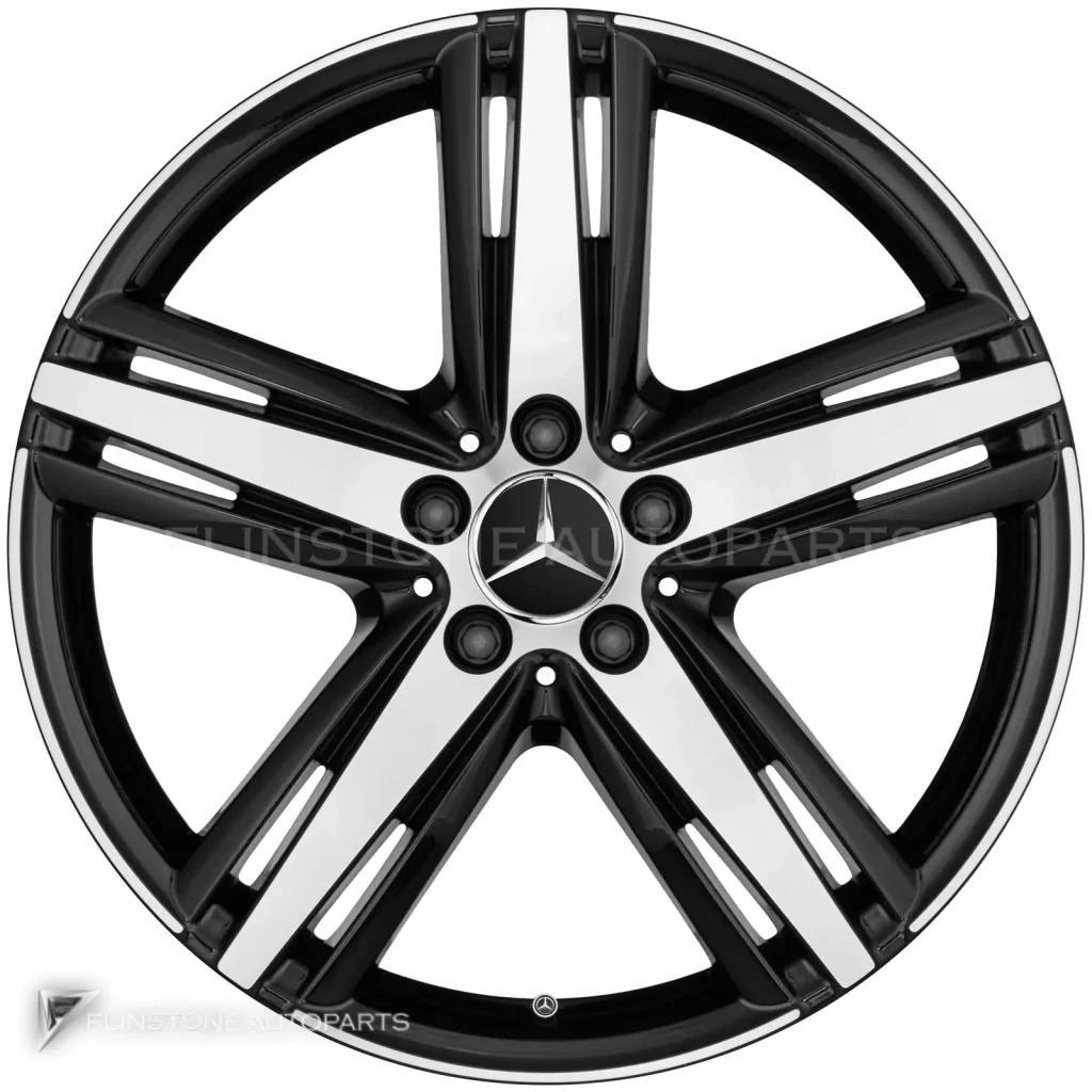 ล้อแท้นำเข้า Mercedes-Benz 5 Spoke ขอบ 19 นิ้ว รุ่น 231-19 สี Gloss Black with High Sheen