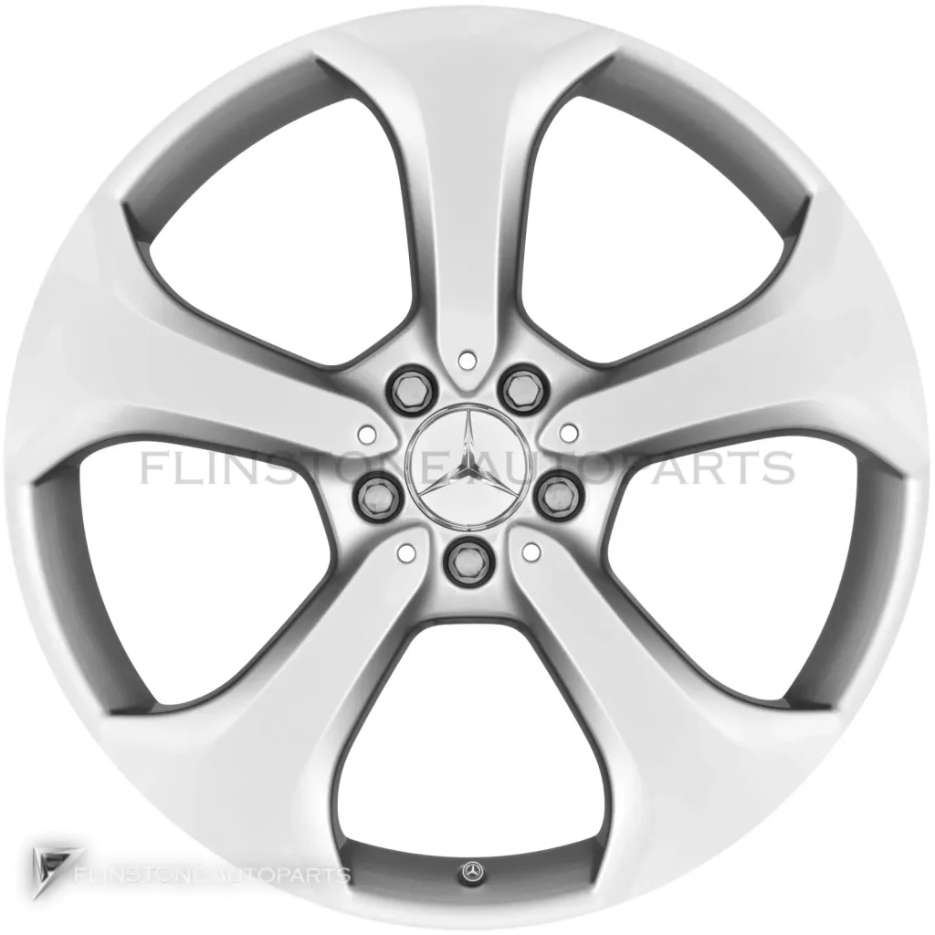 ล้อแท้นำเข้า Mercedes-Benz 5 Spoke ขอบ 20 นิ้ว รุ่น 204-20 สี Vanadium Silver