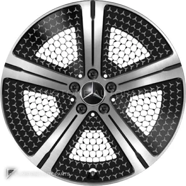 ล้อแท้นำเข้า Mercedes-Benz 5 Spoke ขอบ 20 นิ้ว รุ่น 297-20 สี Gloss Black with High Sheen