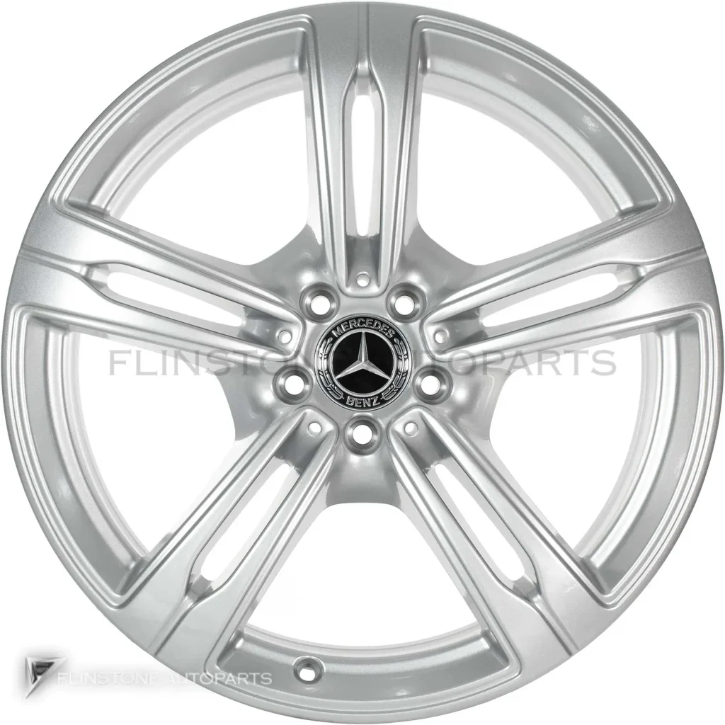 ล้อแท้นำเข้า Mercedes-Benz 5 Spoke ขอบ 20 นิ้ว รุ่น 296-20 สี Vanadium Silver