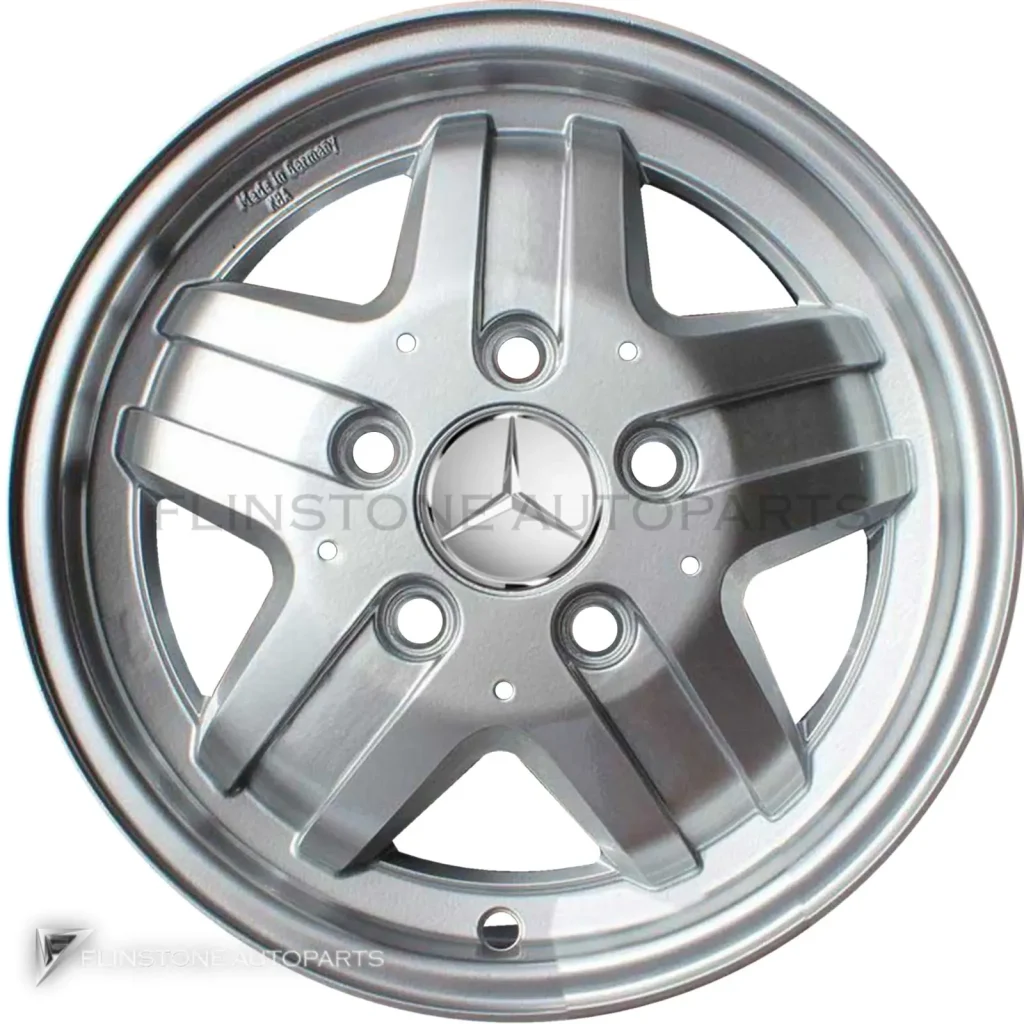 ล้อแท้นำเข้า Mercedes-Benz 5 Spoke ขอบ 16 นิ้ว รุ่น 460-16 สี Standard Silver