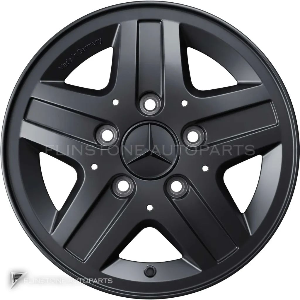 ล้อแท้นำเข้า Mercedes-Benz 5 Spoke ขอบ 15 นิ้ว รุ่น 463-15 สี Standard Silver
