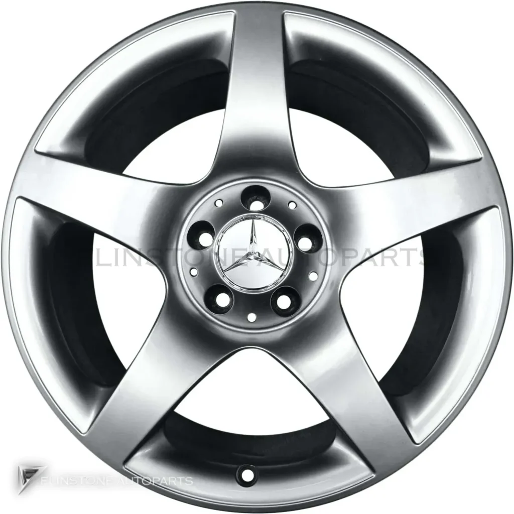 ล้อแท้นำเข้า Mercedes-Benz 5 Spoke ขอบ 18 นิ้ว รุ่น 199-18 สี Titanium Silver