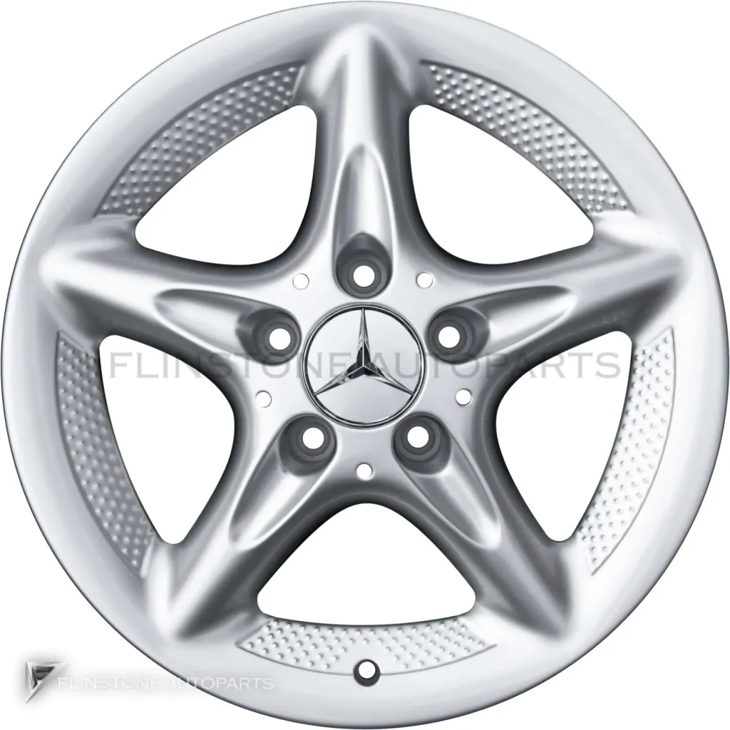 ล้อแท้นำเข้า Mercedes-Benz 5 Spoke ขอบ 16 นิ้ว รุ่น 210-16 สี Standard Silver