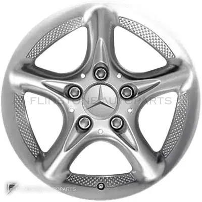 ล้อแท้นำเข้า Mercedes-Benz 5 Spoke ขอบ 15 นิ้ว รุ่น 202-15 สี Standard Silver