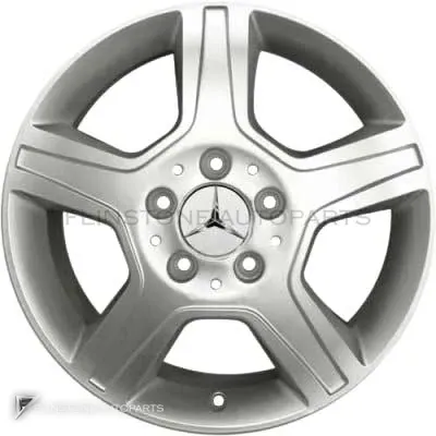 ล้อแท้นำเข้า Mercedes-Benz 5 Spoke ขอบ 16 นิ้ว รุ่น 168-16 สี Titanium Silver