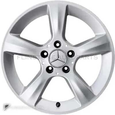 ล้อแท้นำเข้า Mercedes-Benz 5 Spoke ขอบ 16 นิ้ว รุ่น 203-16 สี Titanium Silver