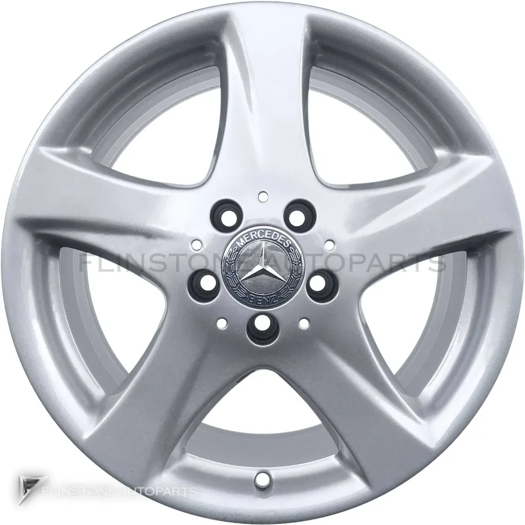 ล้อแท้นำเข้า Mercedes-Benz 5 Spoke ขอบ 17 นิ้ว รุ่น 220-17 สี Sterling Silver