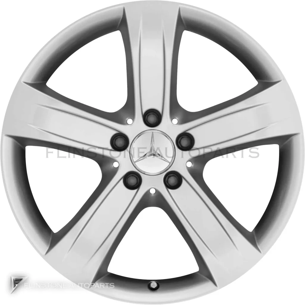 ล้อแท้นำเข้า Mercedes-Benz 5 Spoke ขอบ 18 นิ้ว รุ่น 230-18 สี Titanium Silver