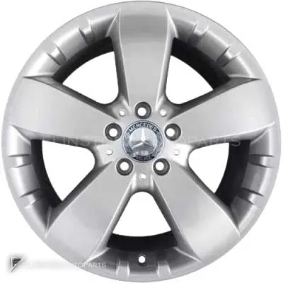 ล้อแท้นำเข้า Mercedes-Benz 5 Spoke Wing Design ขอบ 18 นิ้ว รุ่น 164-18 สี Titanium Silver