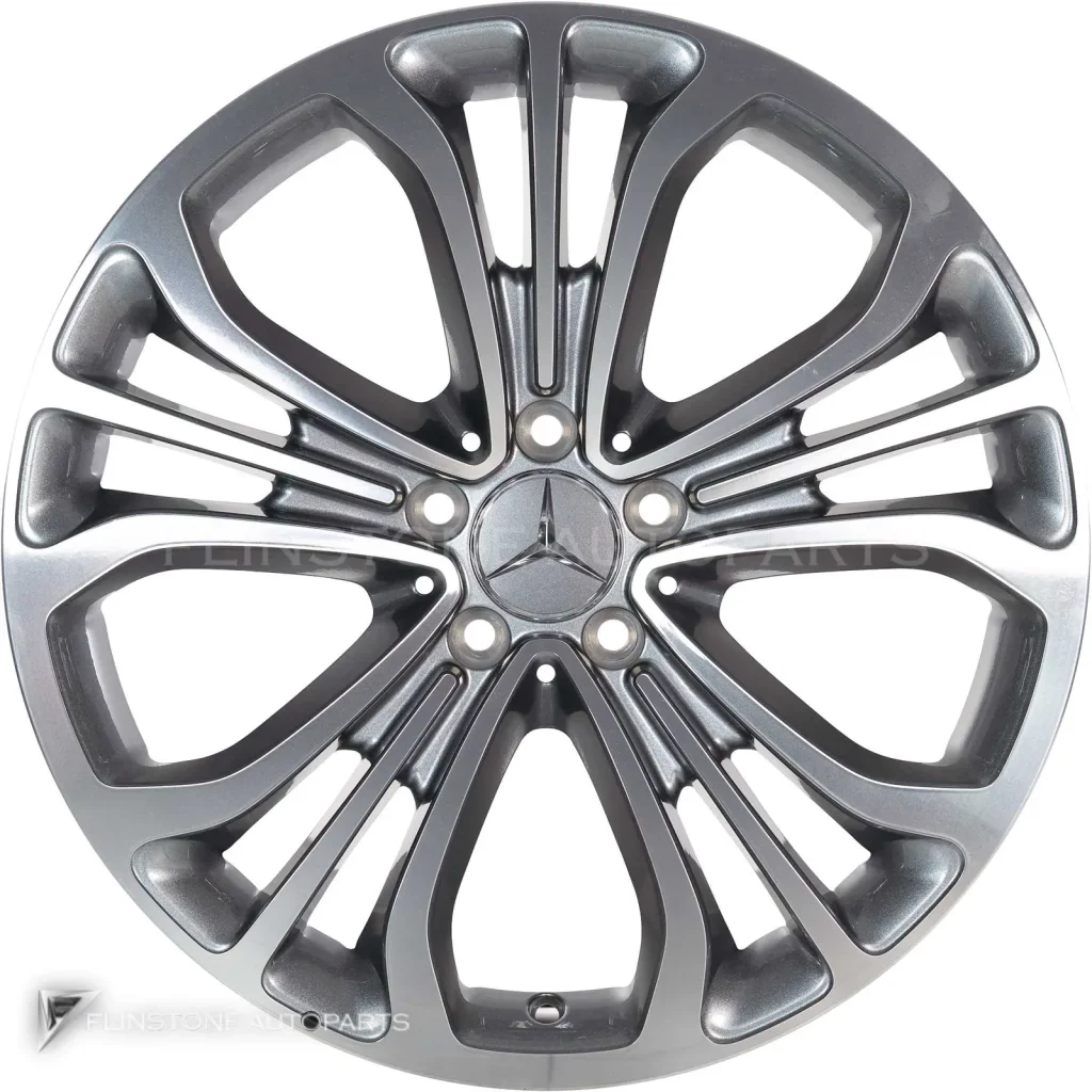 ล้อแท้นำเข้า Mercedes-Benz 5 Triple Spoke ขอบ 19 นิ้ว รุ่น 217-19 สี Himalaya Grey with High Sheen