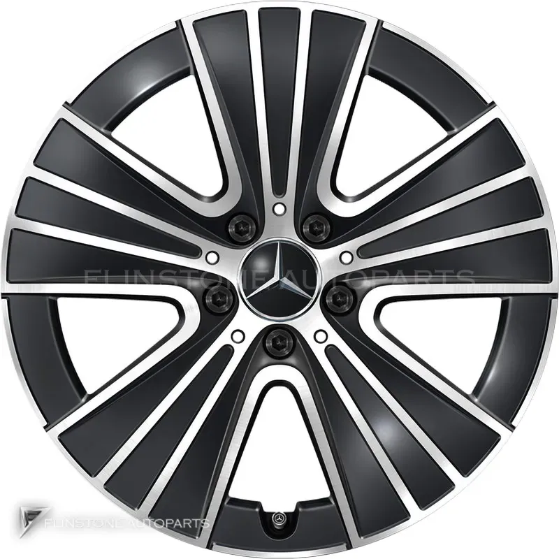 ล้อแท้นำเข้า Mercedes-Benz 5 Triple Spoke ขอบ 18 นิ้ว รุ่น 214-18 สี Gloss Back with High Sheen