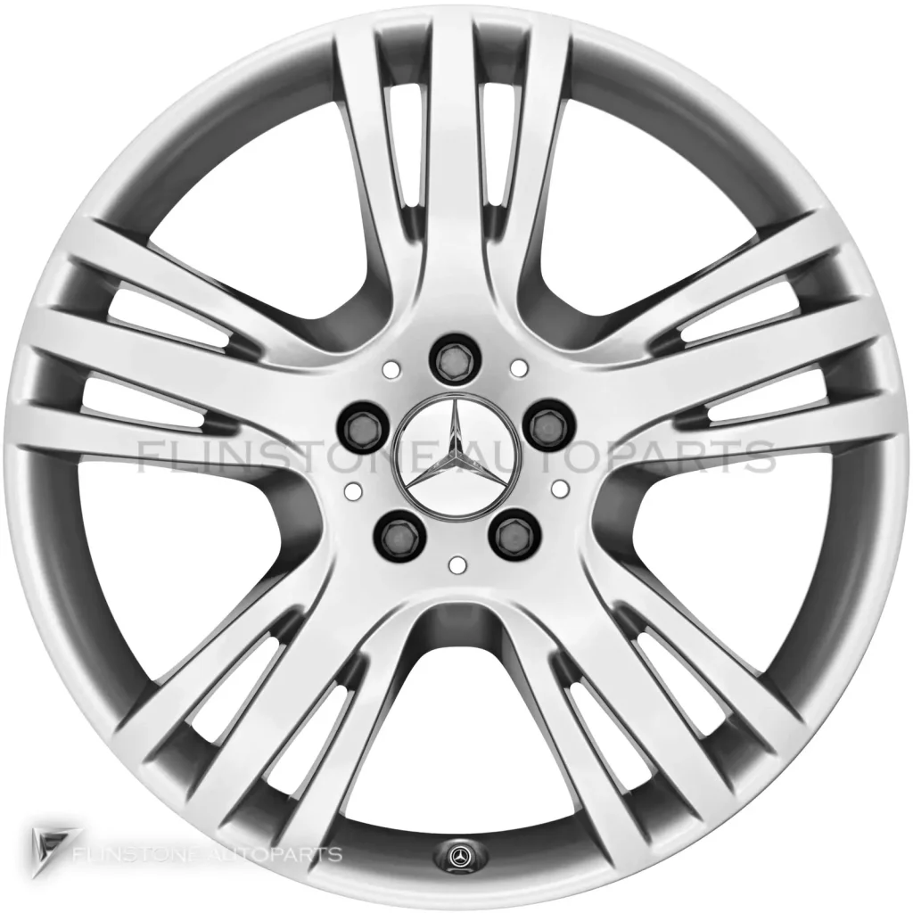 ล้อแท้นำเข้า Mercedes-Benz 5 Triple Spoke ขอบ 19 นิ้ว รุ่น 204-19 สี Titanium Silver