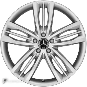 Genuine Wheels Mercedes-Benz 5 Triple Spoke trim 20 inch model 222-20 Colour Thulium Silver