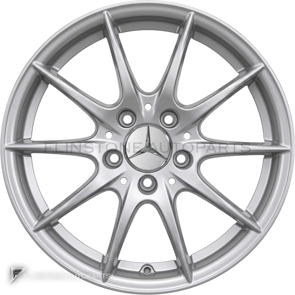 ล้อแท้นำเข้า Mercedes-Benz 5 Twin Spoke ขอบ 16 นิ้ว รุ่น 169-16 สี Champion Silver