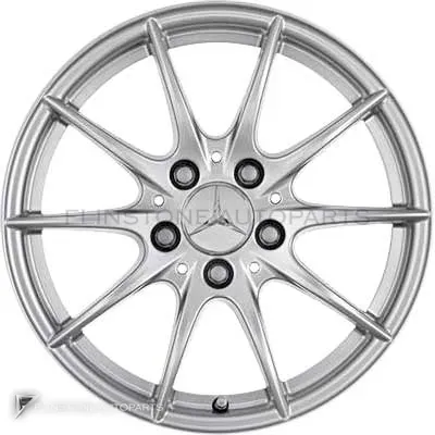 ล้อแท้นำเข้า Mercedes-Benz 5 Twin Spoke ขอบ 17 นิ้ว รุ่น 164-17 สี Titanium Silver