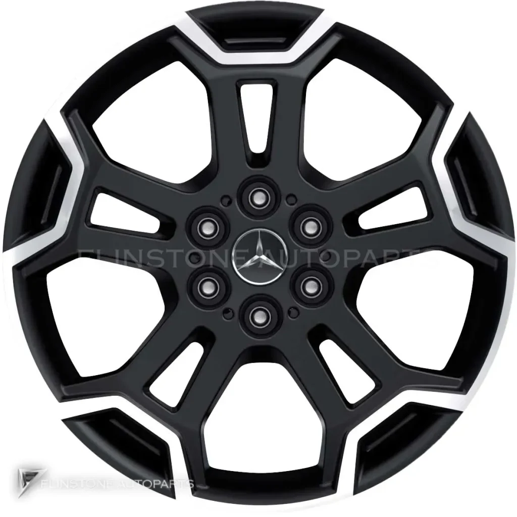 ล้อแท้นำเข้า Mercedes-Benz 5 Twin Spoke ขอบ 18 นิ้ว รุ่น 470-18 สี Black with High Sheen