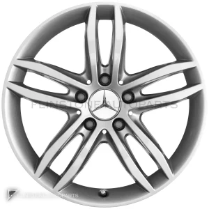Genuine Wheels Mercedes-Benz 5 Twin Spoke trim 17 inch model 204-17 Colour Titanium Silver