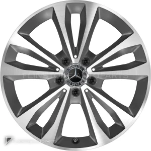 Genuine Wheels Mercedes-Benz 5 Twin Spoke trim 18 inch model 447-18 Colour Tremolite Metallic with High Sheen