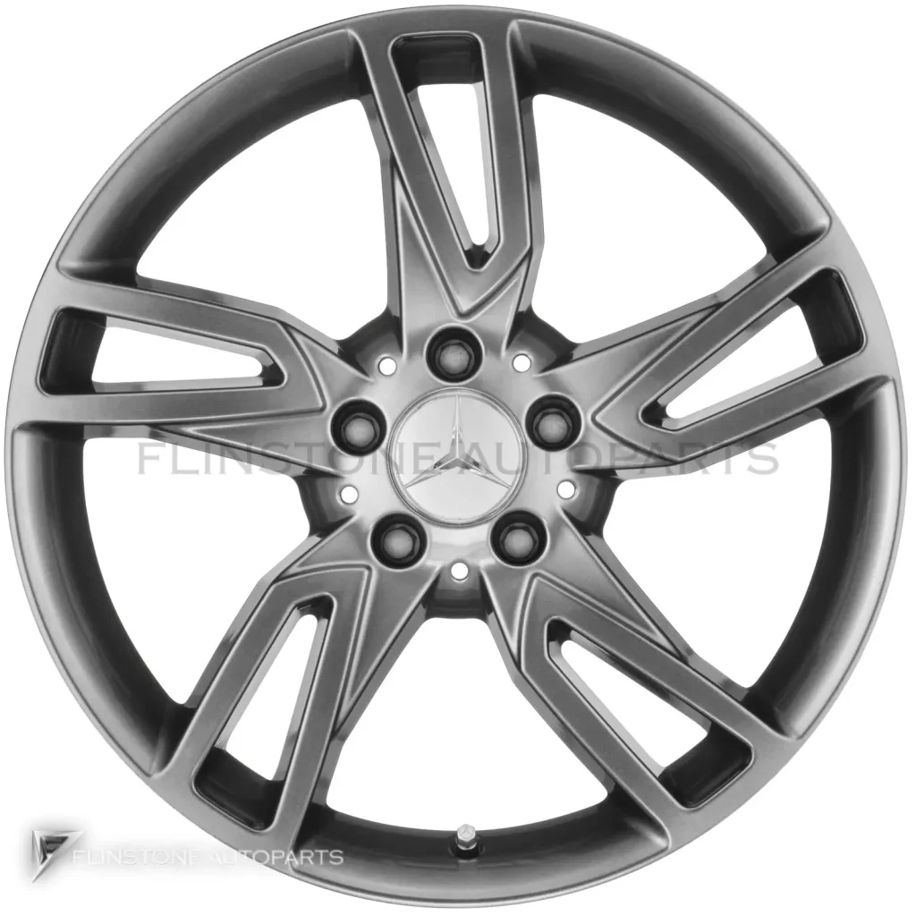 ล้อแท้นำเข้า Mercedes-Benz 5 Twin Spoke ขอบ 18 นิ้ว รุ่น 204-18 สี Himalaya Grey