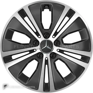 Genuine Wheels Mercedes-Benz 5 Twin Spoke trim 17 inch model 213-17 Colour Gloss Black with High Sheen