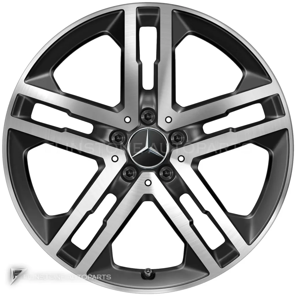 ล้อแท้นำเข้า Mercedes-Benz 5 Twin Spoke ขอบ 19 นิ้ว รุ่น 247-19 สี Gloss Back with High Sheen