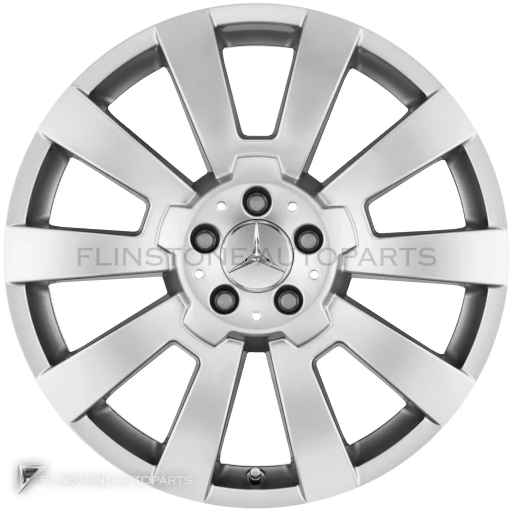 ล้อแท้นำเข้า Mercedes-Benz 5 Twin Spoke ขอบ 19 นิ้ว รุ่น 204-19 สี Titanium Silver
