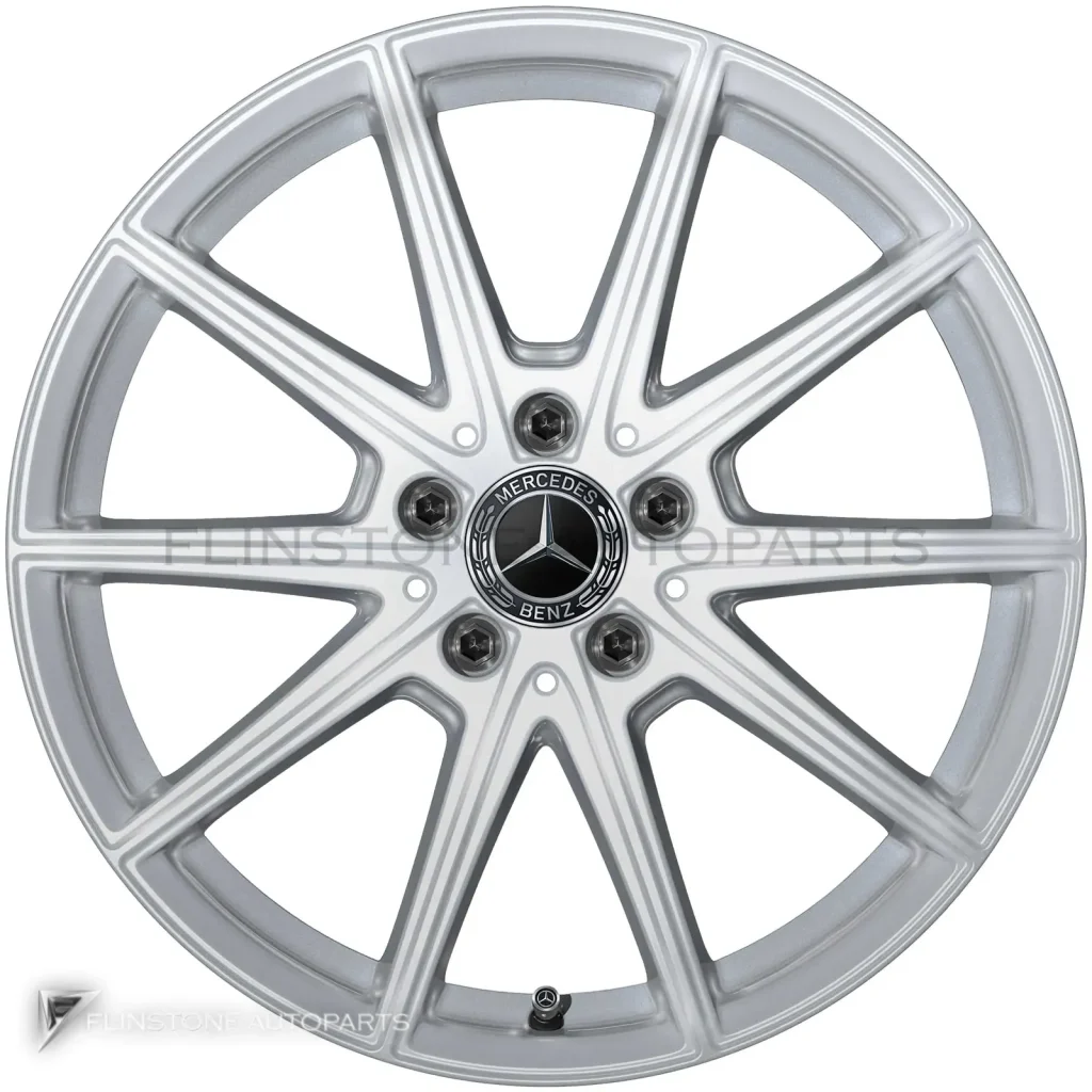 ล้อแท้นำเข้า Mercedes-Benz 5 Twin Spoke ขอบ 18 นิ้ว รุ่น 167-18 สี Vanadium Silver