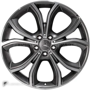 Genuine Wheels Mercedes-Benz 5 Twin Spoke trim 20 inch model 238-20 Colour Tremolite Metallic with High Sheen