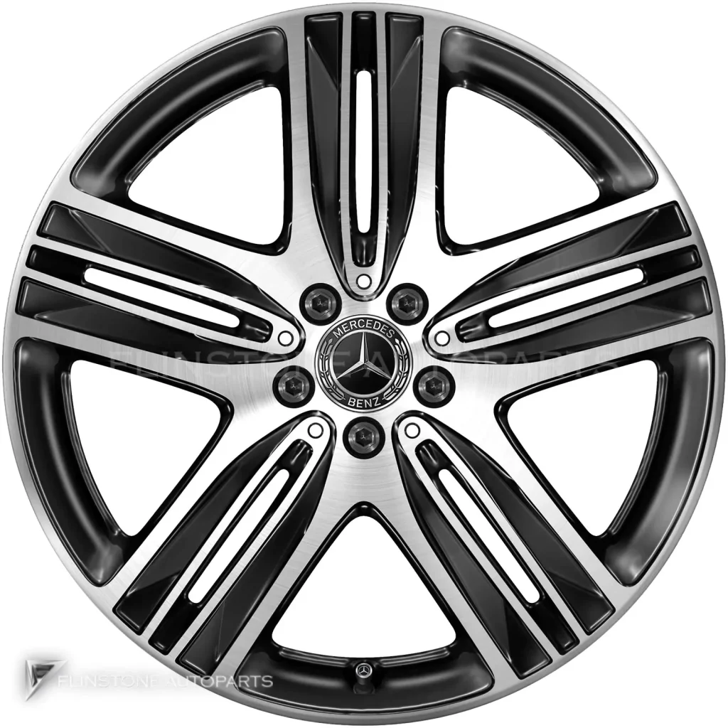 ล้อแท้นำเข้า Mercedes-Benz 5 Twin Spoke ขอบ 20 นิ้ว รุ่น 293-20 สี Gloss Black with High Sheen