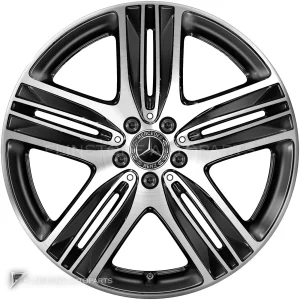 Genuine Wheels Mercedes-Benz 5 Twin Spoke trim 20 inch model 293-20 Colour Gloss Black with High Sheen