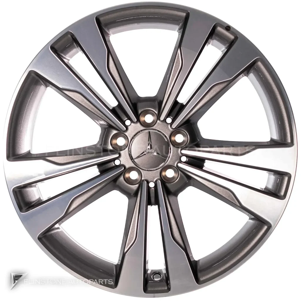 ล้อแท้นำเข้า Mercedes-Benz 5 Twin Spoke ขอบ 19 นิ้ว รุ่น 222-19 สี Himalaya Grey with High Sheen