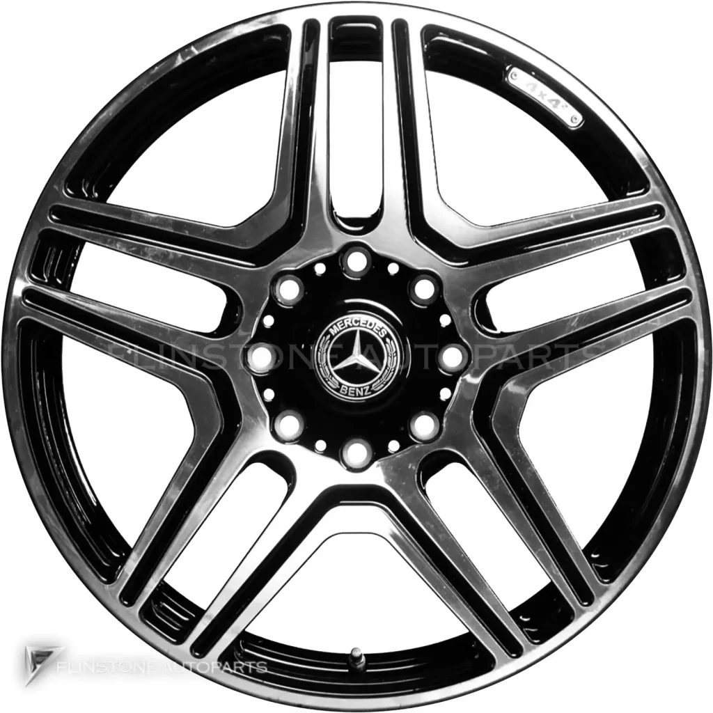 ล้อแท้นำเข้า Mercedes-Benz 5 Twin Spoke ขอบ 22 นิ้ว รุ่น 463-22 สี Gloss Black with High Sheen
