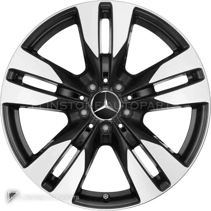 ล้อแท้นำเข้า Mercedes-Benz 5 Twin Spoke ขอบ 19 นิ้ว รุ่น 639-19 สี Gloss Black with High Sheen